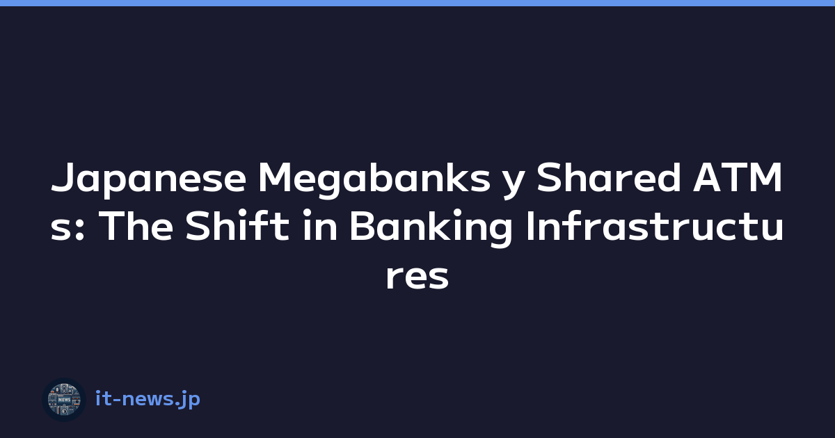 Japanese Megabanks y Shared ATMs: The Shift in Banking Infrastructures
